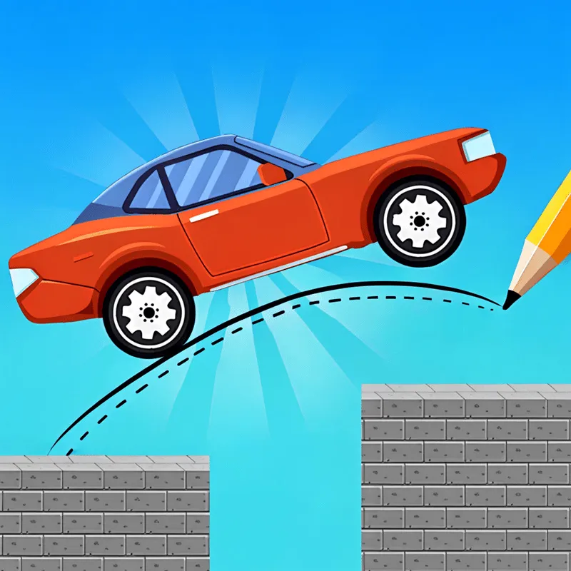 Draw One Line Bridge Puzzle