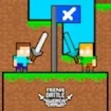 Friends Battle Swords Drawn
