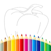 Fruits And Vegetables Coloring For Kids Printable