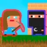 Lady and Nubik. Build and Dig