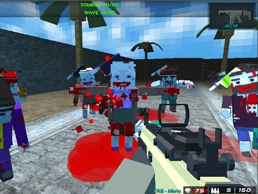 Pixel blocky Combat The SandStorm