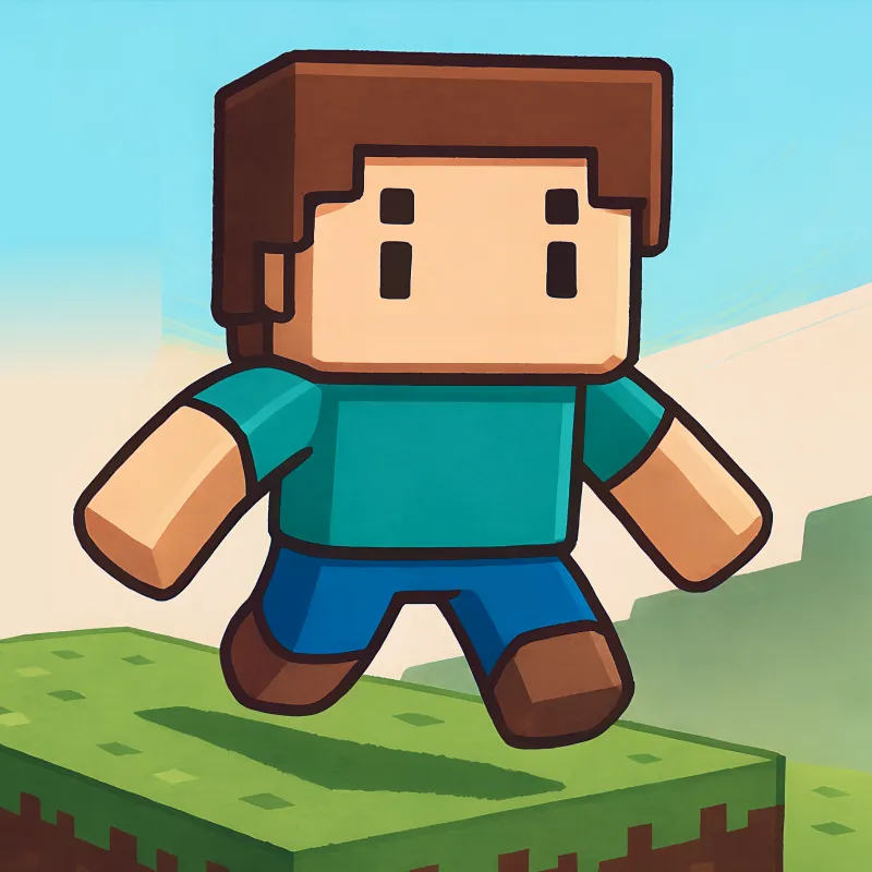 Steve parkour in mine