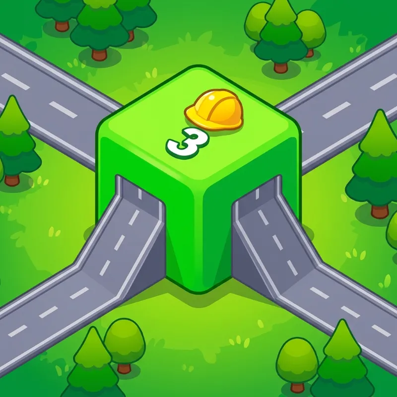 Traffic puzzle game Linky