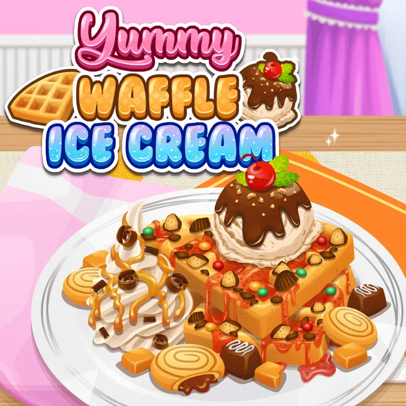 Yummy Waffle Ice Cream